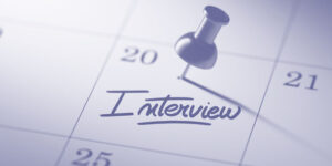 Pin in calendar for an interview