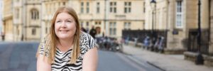 Hannah in street in Oxford