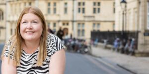 Hannah in street in Oxford